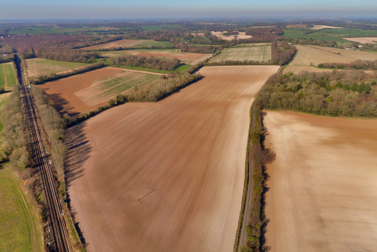 Agricultural holding with a range of farm buildings