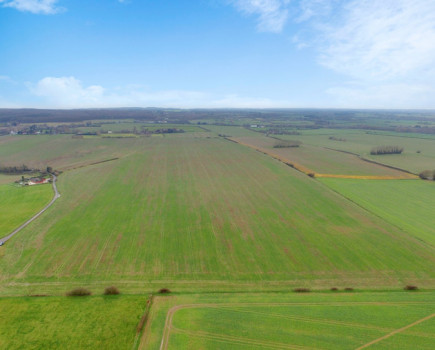 Gently undulating arable fields