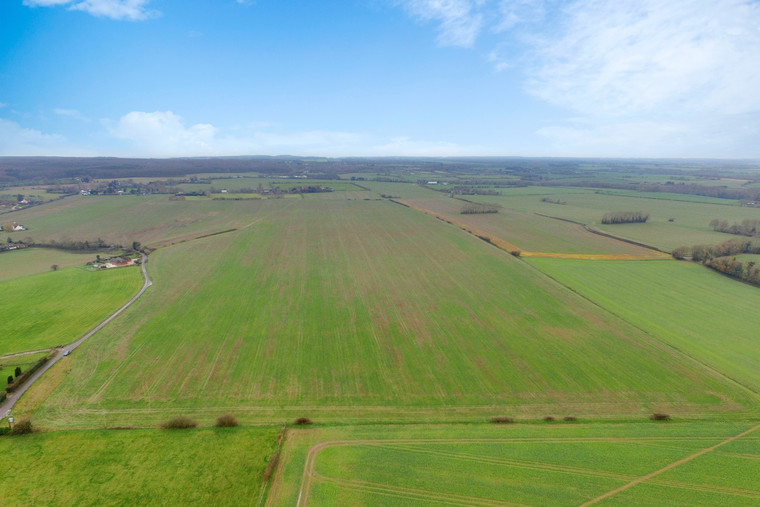 Gently undulating arable fields