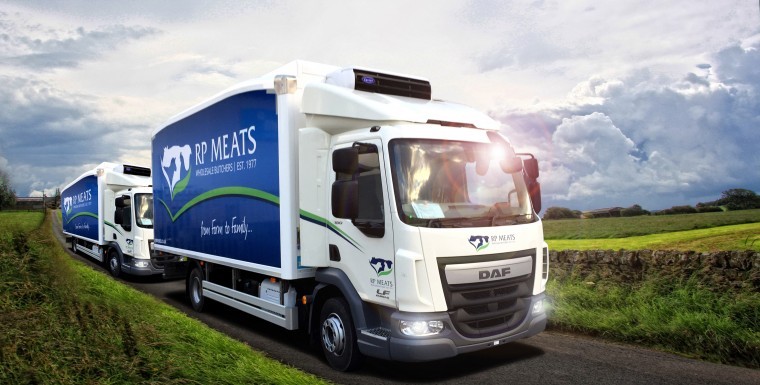 World’s first slipstream lorries for wholesale butcher