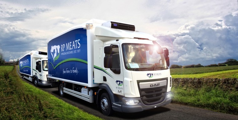 World’s first slipstream lorries for wholesale butcher