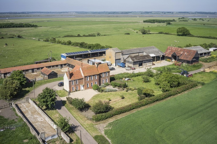 Large farm on Essex coast