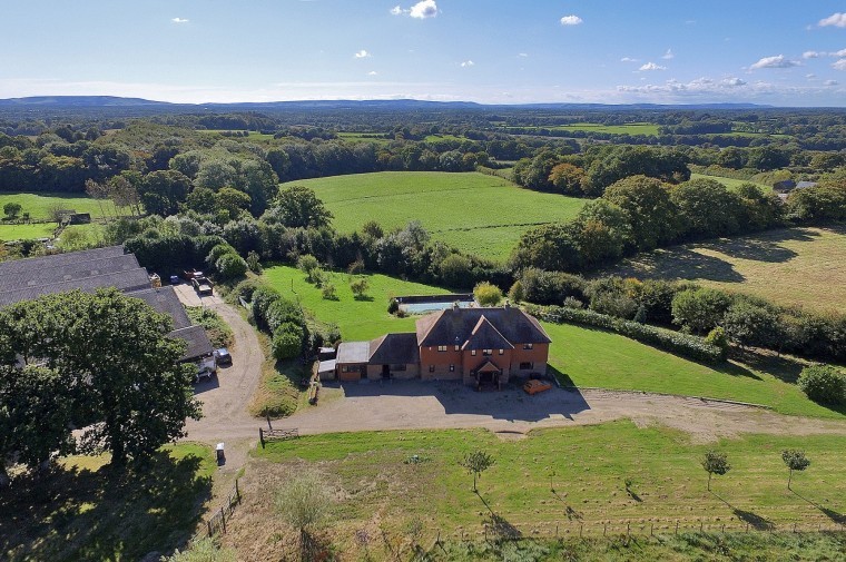 Grassland farm with views over South Downs