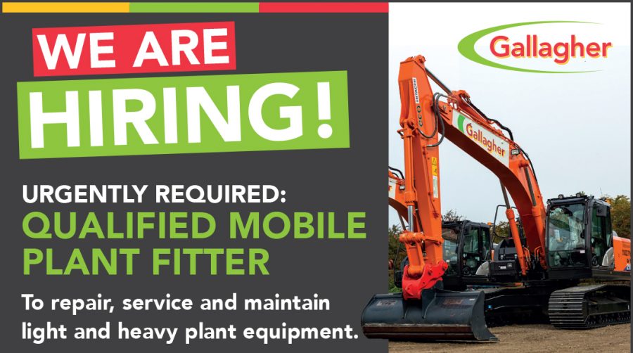Gallagher Group are hiring a qualified mobile plant fitter