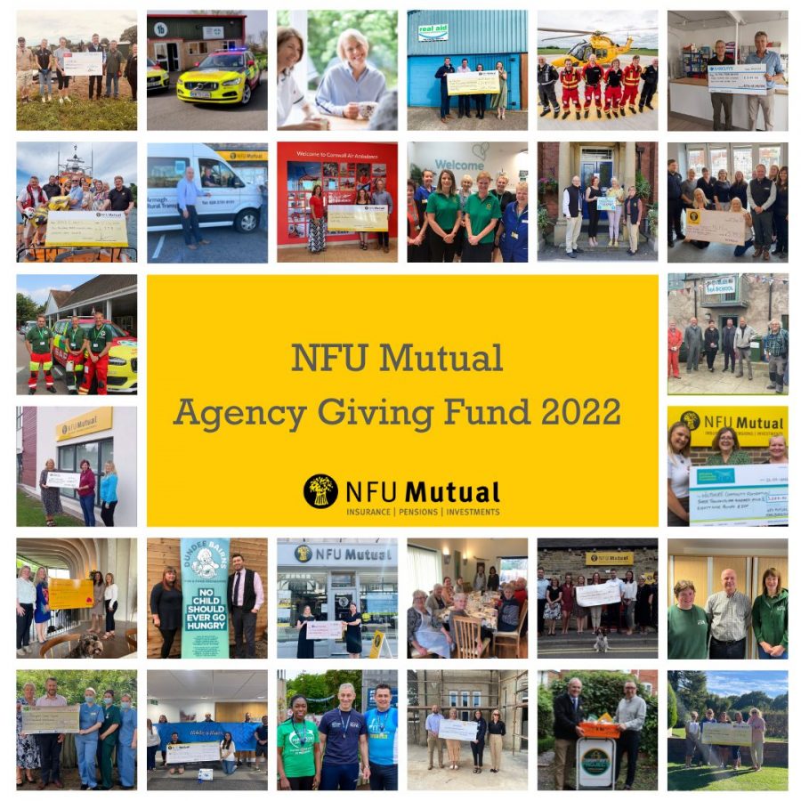 NFU Mutual donates £1.92m to local charities to help keep vital  services going