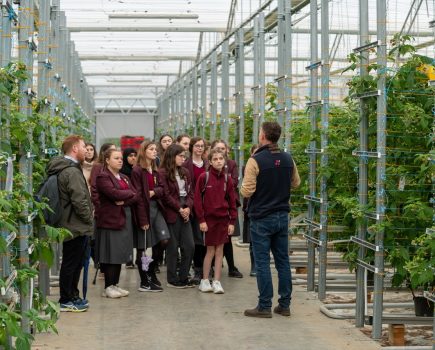 Soft fruit grower offers eco tours to schools to showcase its pioneering green energy project