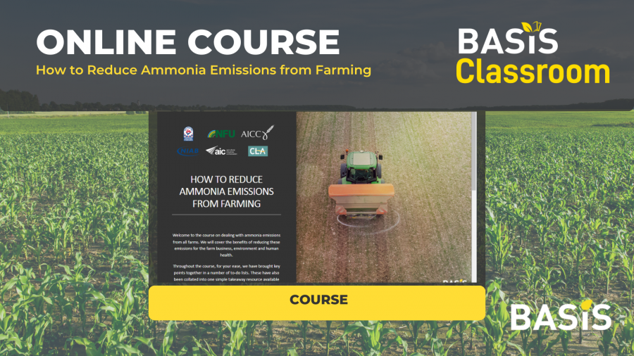 Online course launched to help farmers tackle ammonia emissions