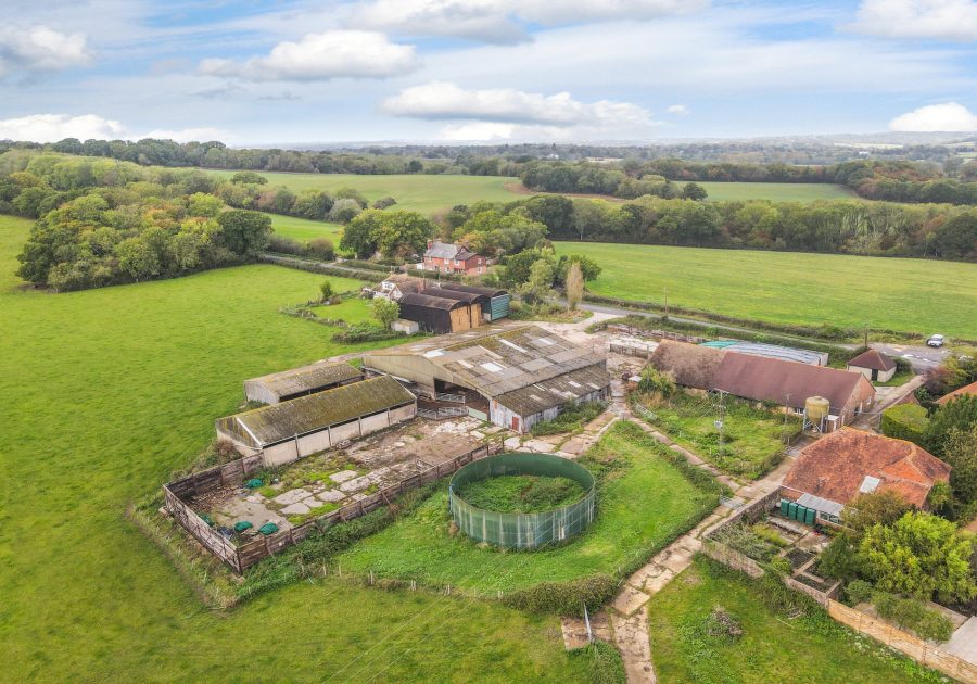 Mixed arable and grassland farm