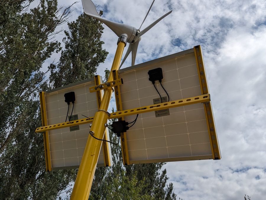 UK’s first wind and solar powered defibrillator and bleed control cabinet