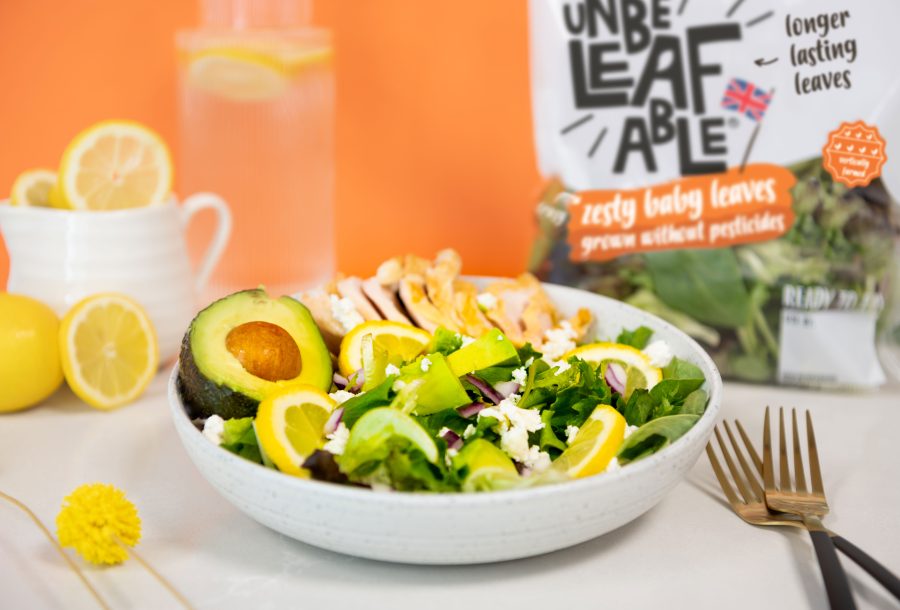 Award-winning vertical farm adds to Unbeleafable bagged salad range