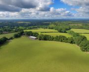 Attractive Wealden farmland with planning for a modern farmhouse